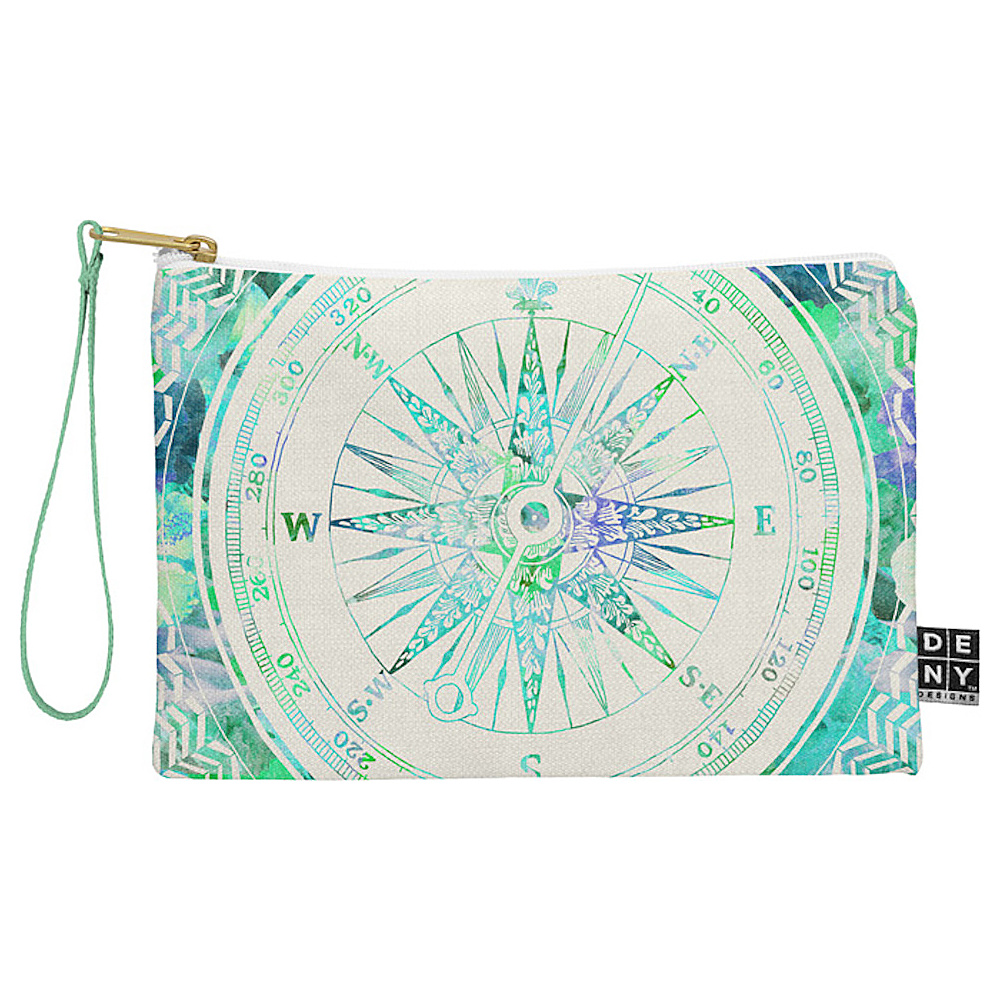 DENY Designs Pouch with Wristlet Bianca Green Follow Your Own Path Mint DENY Designs Luggage Accessories
