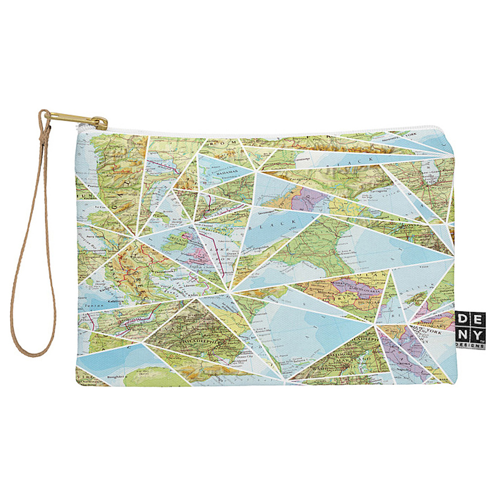 DENY Designs Pouch with Wristlet Fimbis Its A Mixed Up World DENY Designs Luggage Accessories