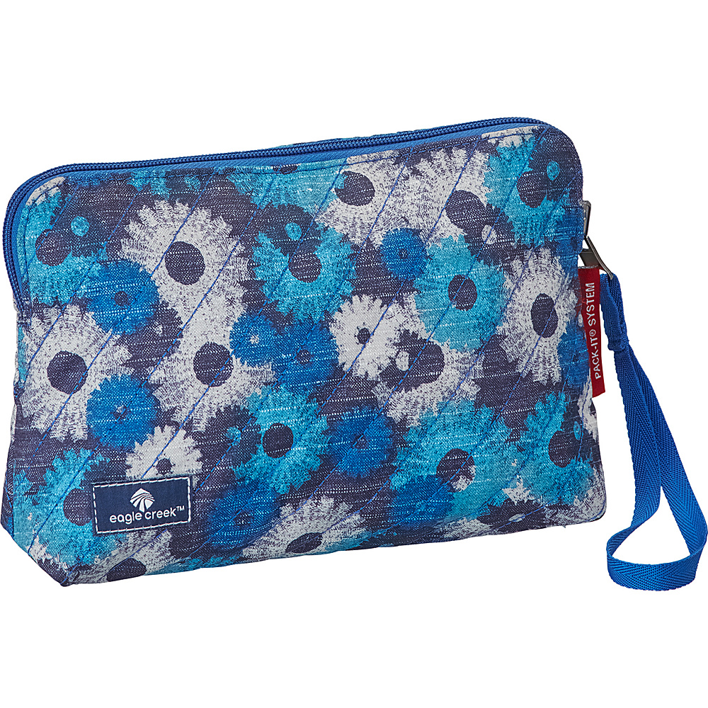 Eagle Creek Pack It OriginalQuilted Reversible Wristlet Daisy Chain Blue Eagle Creek Travel Organizers