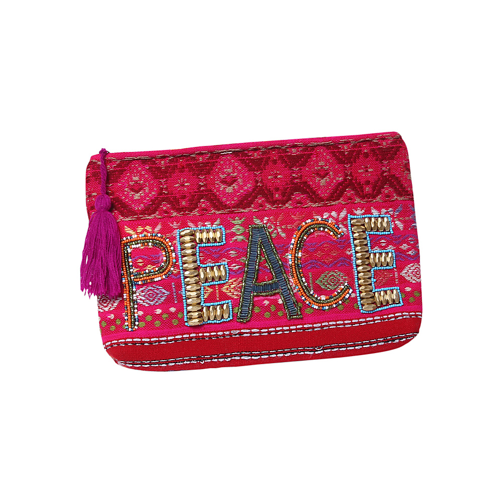 Ale by Alessandra Peace of Cake Clutch Pink Multi Ale by Alessandra Fabric Handbags