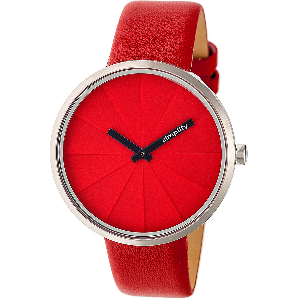 Simplify The 4000 Unisex Watch Red Simplify Watches