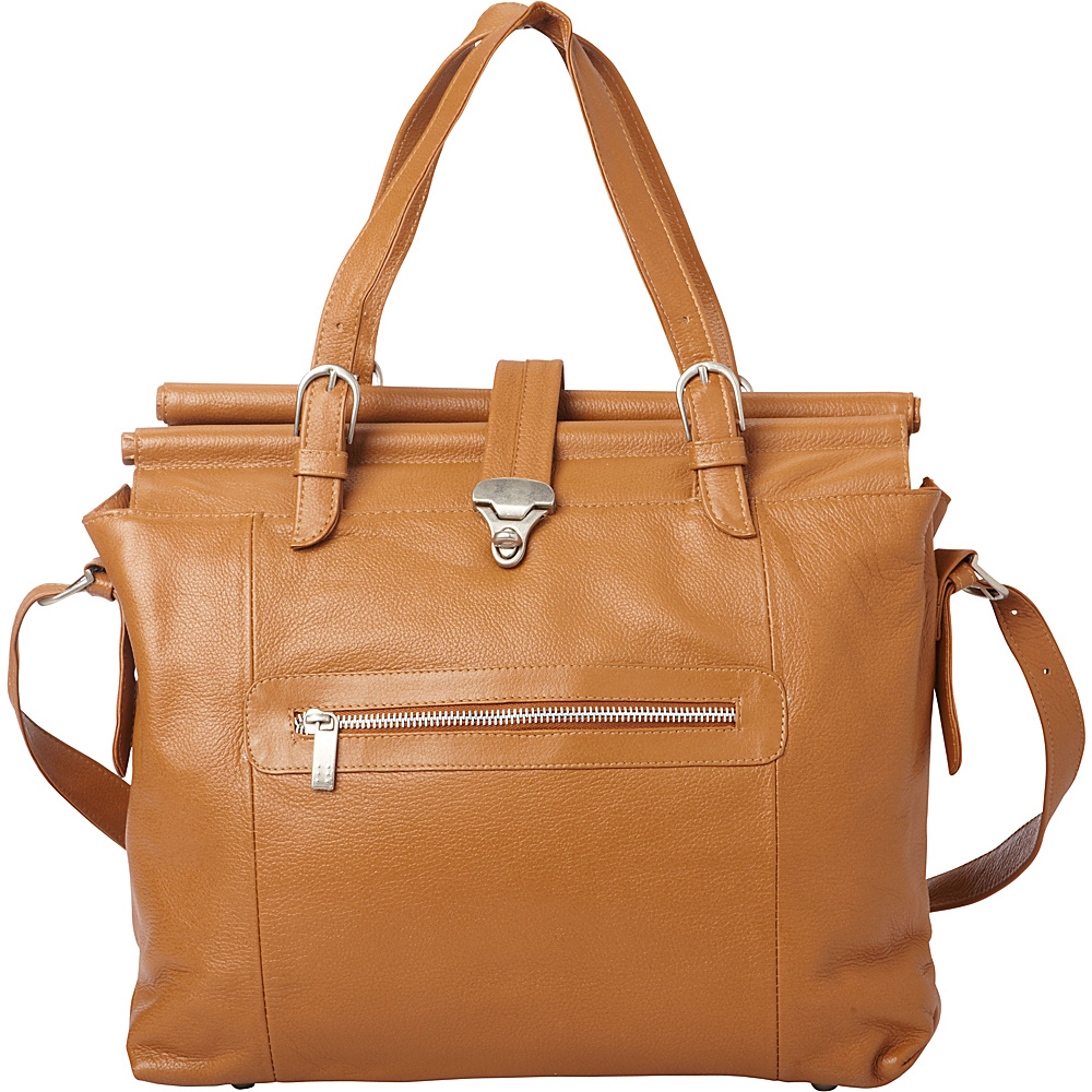 Piel Double Dowel Rod Leather Bag Saddle Piel Women s Business Bags
