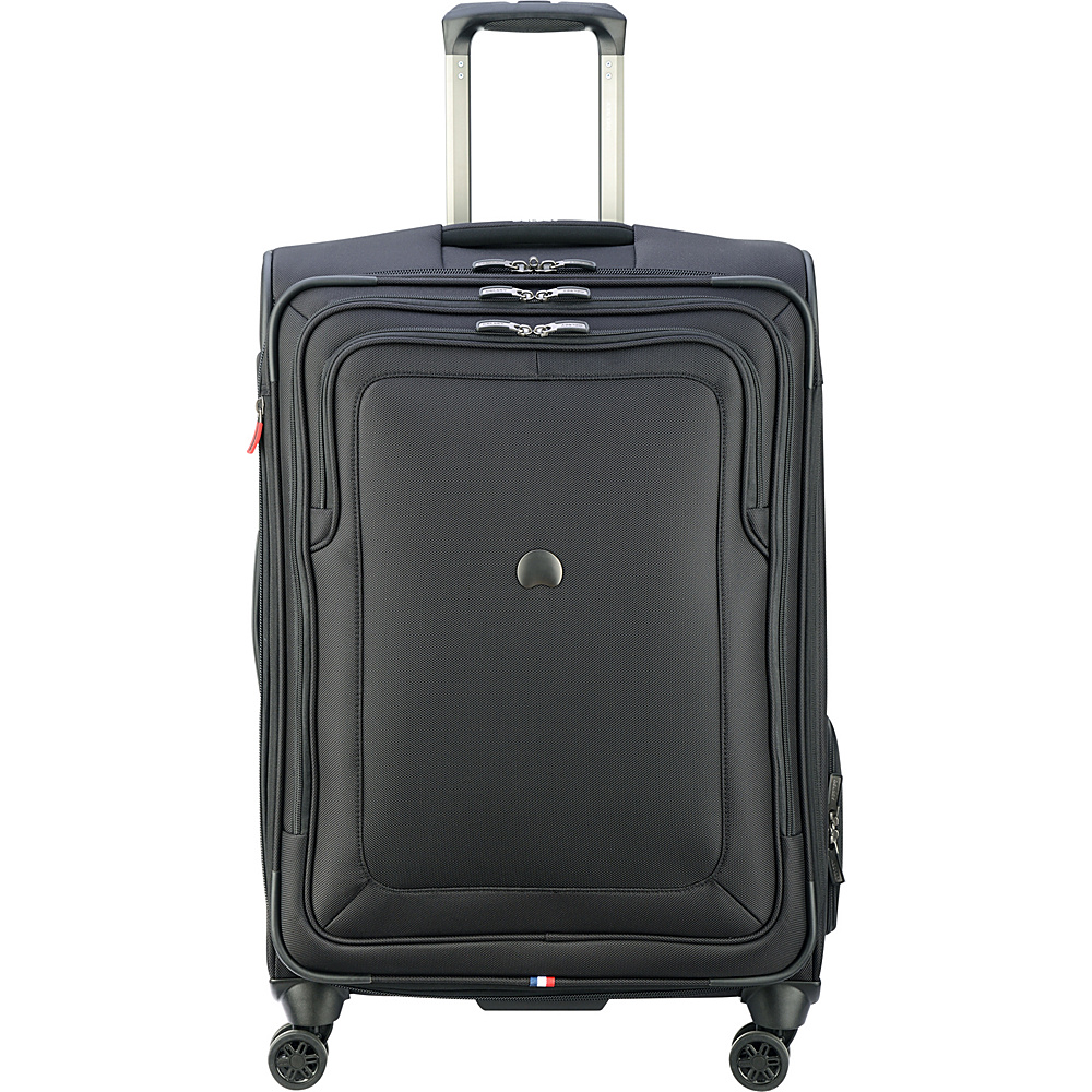 Delsey Cruise Lite Soft 25 Exp. Spinner Suiter Trolley Black Delsey Softside Checked