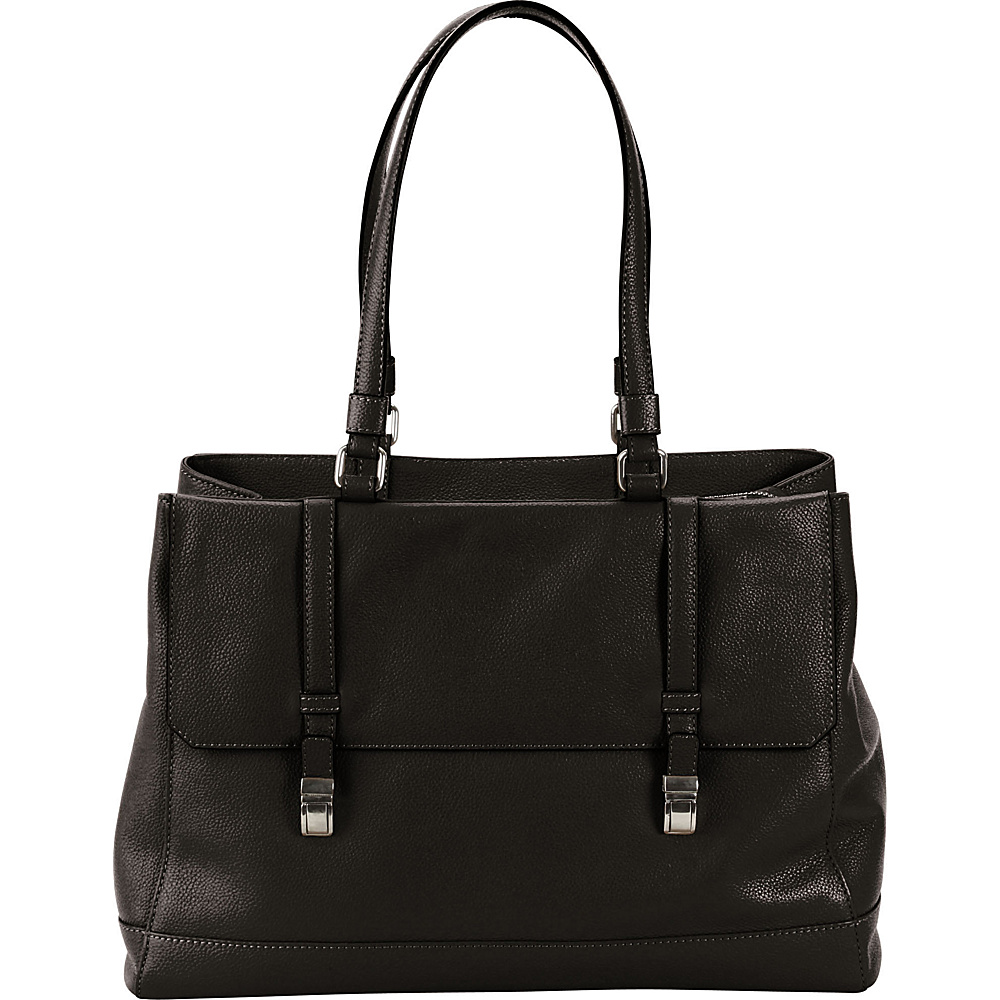 Hadaki Lady Urban Large Tote Black Hadaki Leather Handbags