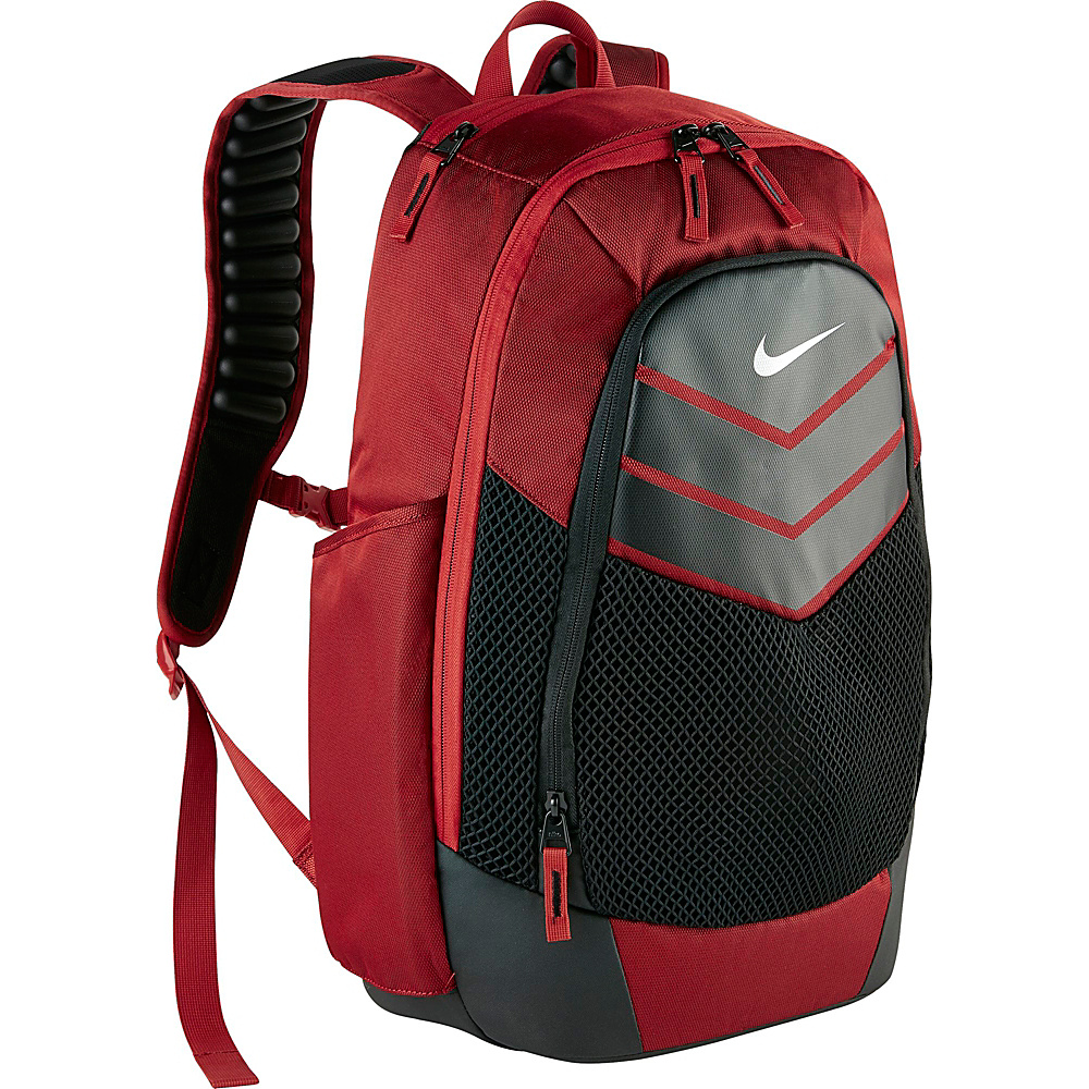 Nike Vapor Power Backpack Gym Red Black Metallic Silver Nike Everyday Backpacks