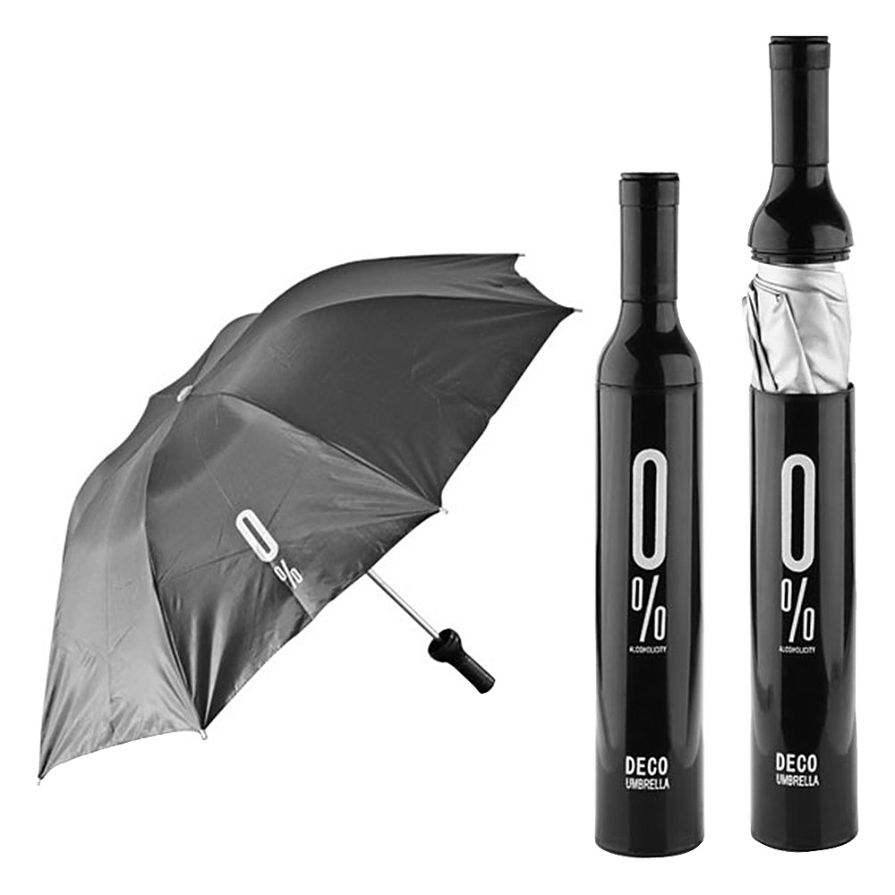 Koolulu Wine Umbrella Black Koolulu Umbrellas and Rain Gear