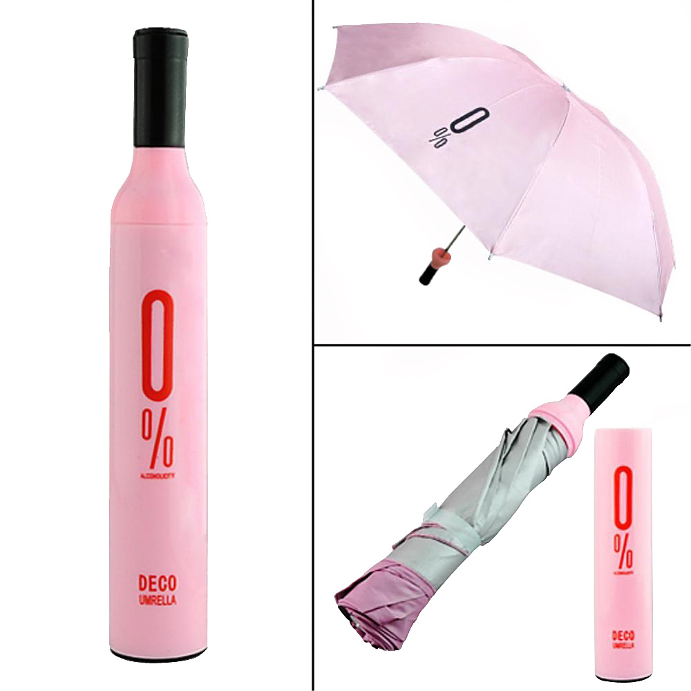 Koolulu Wine Umbrella Pink Koolulu Umbrellas and Rain Gear