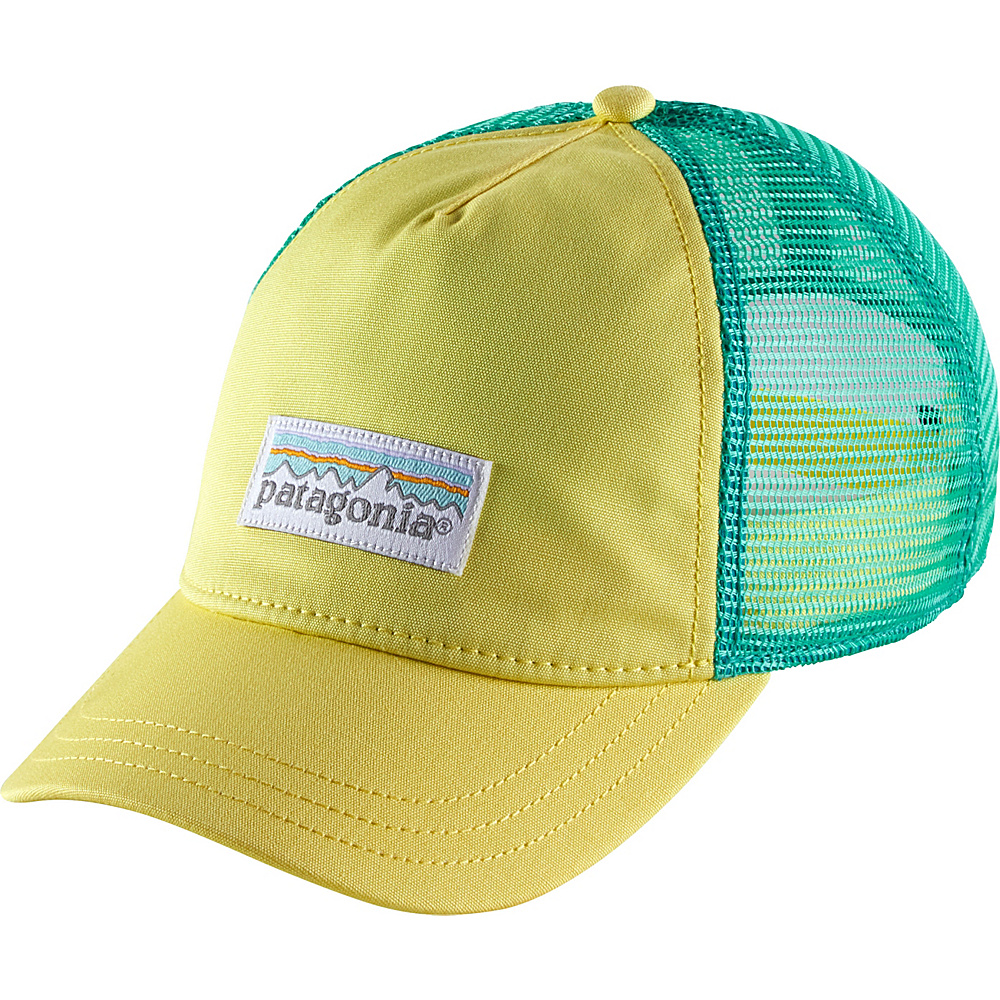 Patagonia W s Pastel P 6 Label Layback Trucker Hat Yoke Yellow Patagonia Hats Gloves Scarves