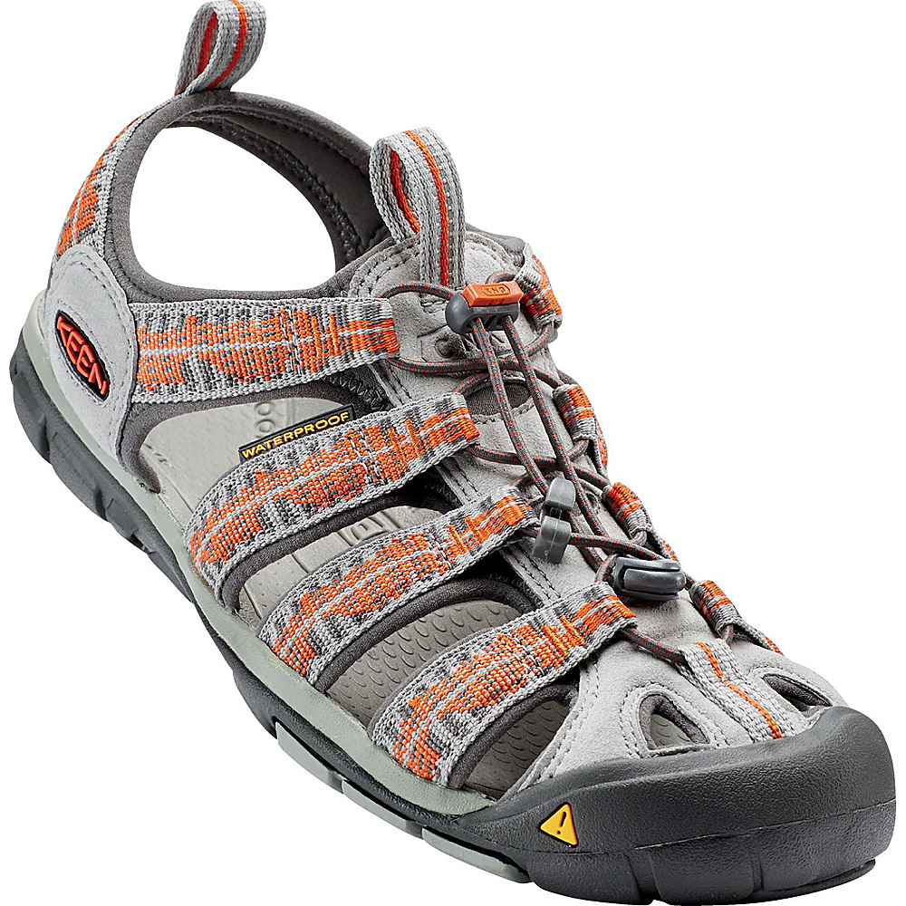 KEEN Mens Clearwater CNX Sandal 11.5 Neutral Gray Burnt Ochre KEEN Men s Footwear