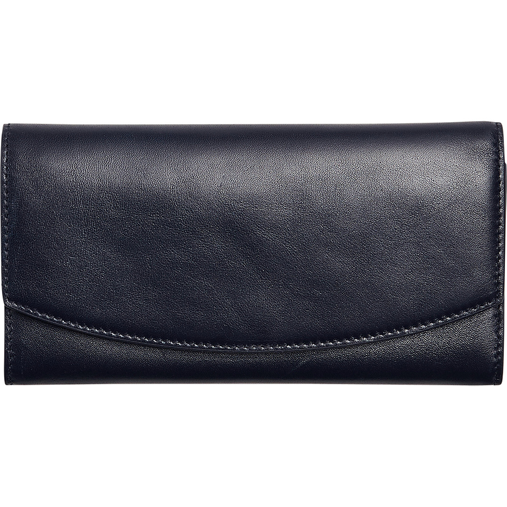 Skagen Continental Leather Flap Wallet Ink Skagen Women s Wallets