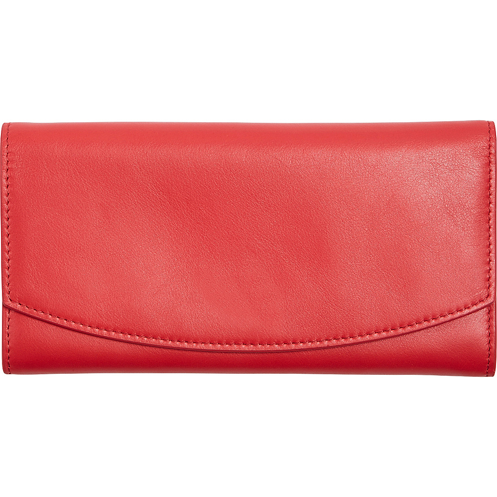 Skagen Continental Leather Flap Wallet Lotus Skagen Women s Wallets