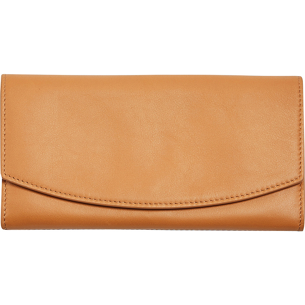 Skagen Continental Leather Flap Wallet Tan Skagen Women s Wallets