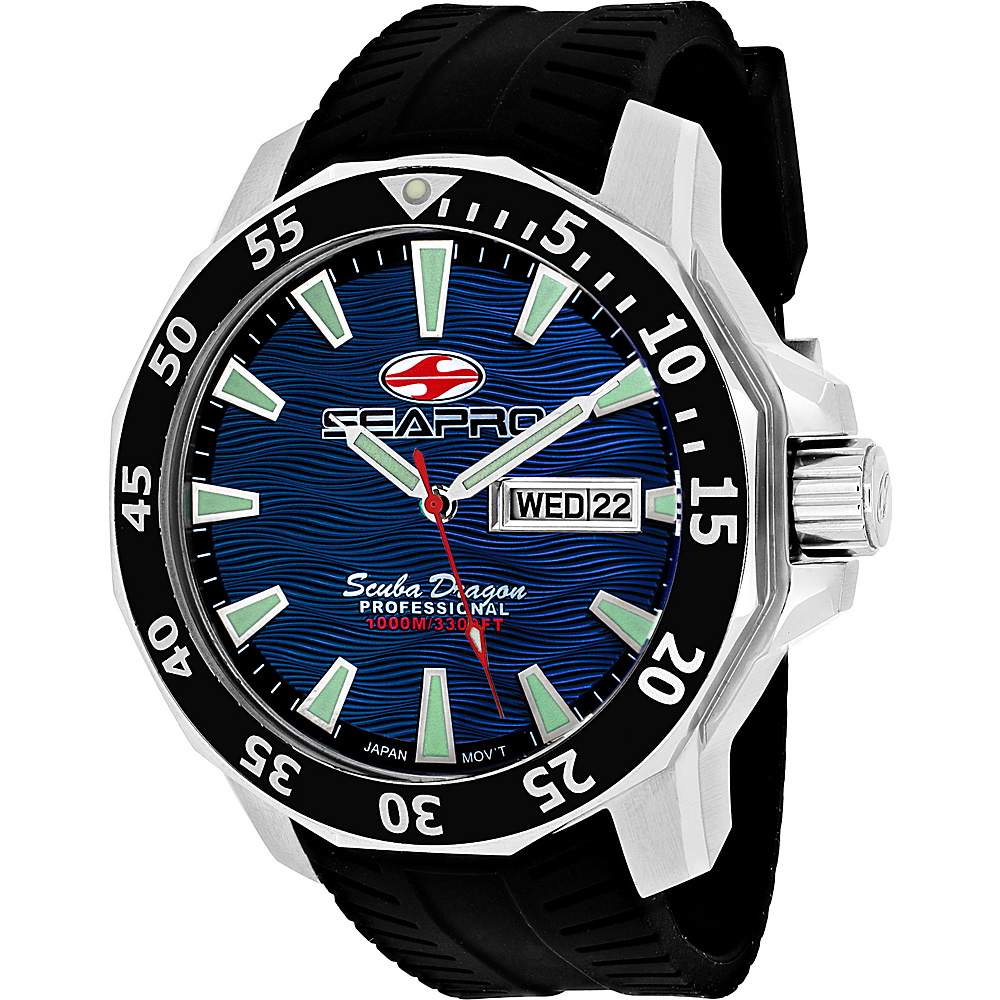 Seapro Watches Men s Scuba Dragon Diver Limited Edition 1000 Me Watch Blue Seapro Watches Watches