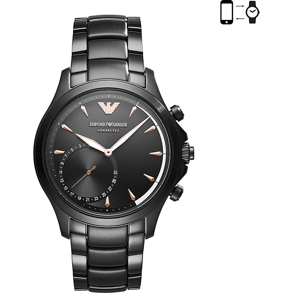 Emporio Armani Hybrid Smartwatch Black - Emporio Armani Wearable Technology