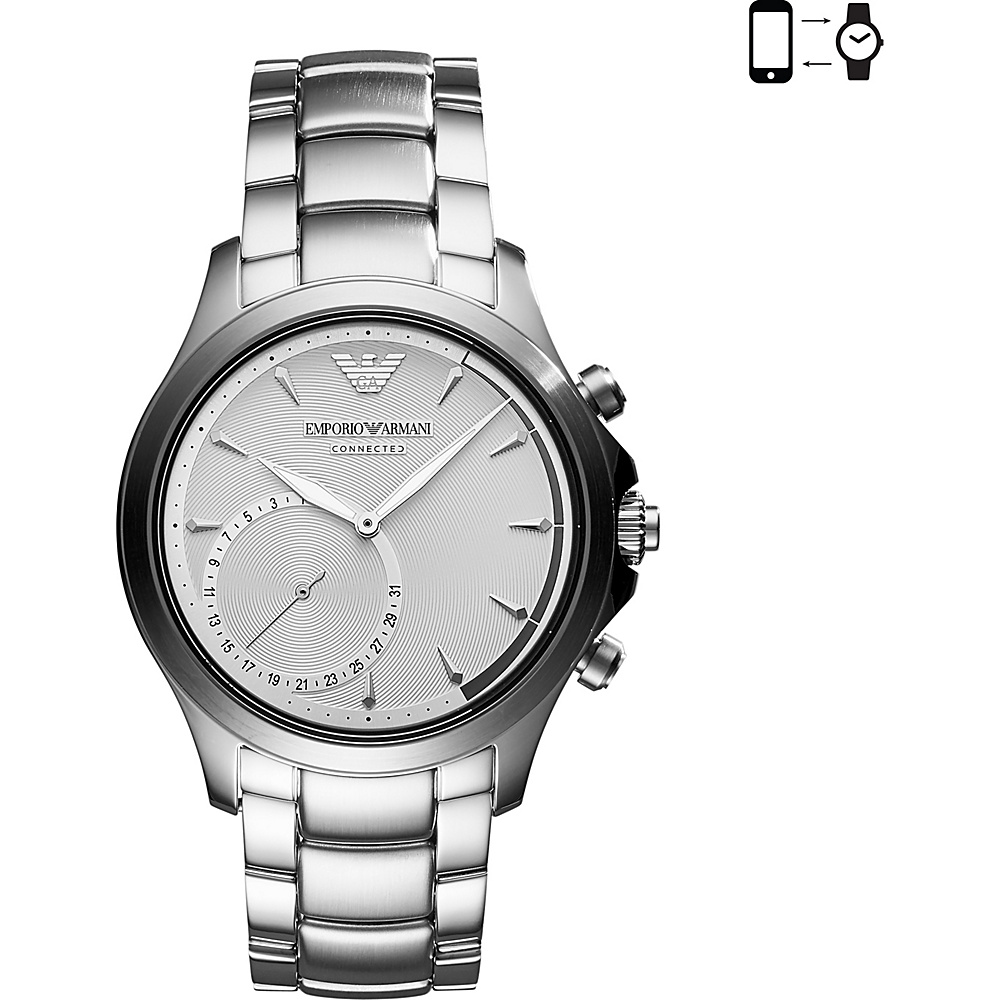 Emporio Armani Hybrid Smartwatch Silver - Emporio Armani Wearable Technology