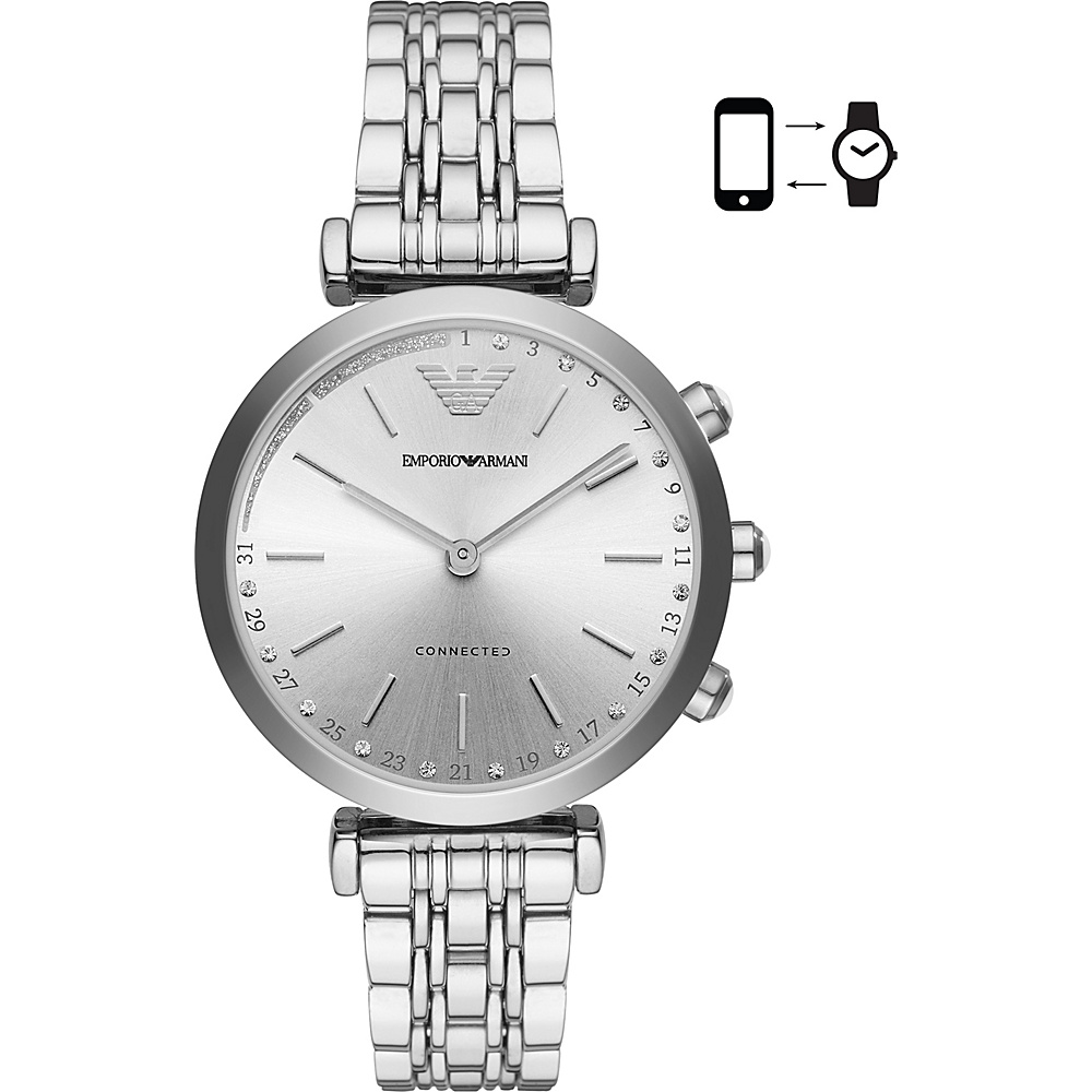 Emporio Armani Connected Womens Hybrid Smartwatch Silver - Emporio Armani Wearable Technology