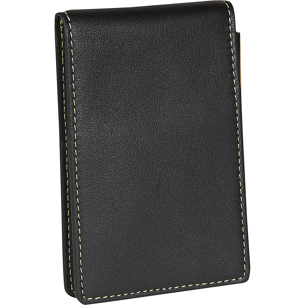 Royce Leather Deluxe Flip Style Note Jotter Black Royce Leather Business Accessories