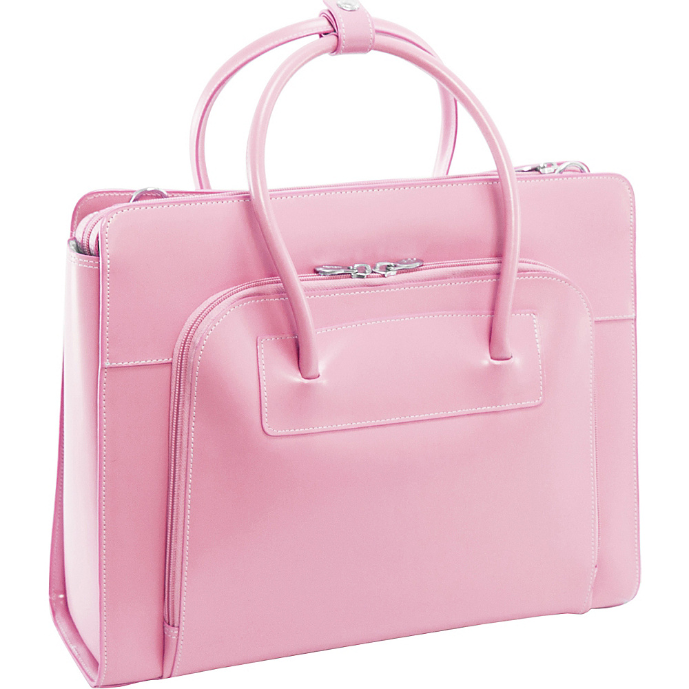McKlein USA W Series Lake Forest Leather Women s 15 Laptop Case Pink McKlein USA Non Wheeled Business Cases