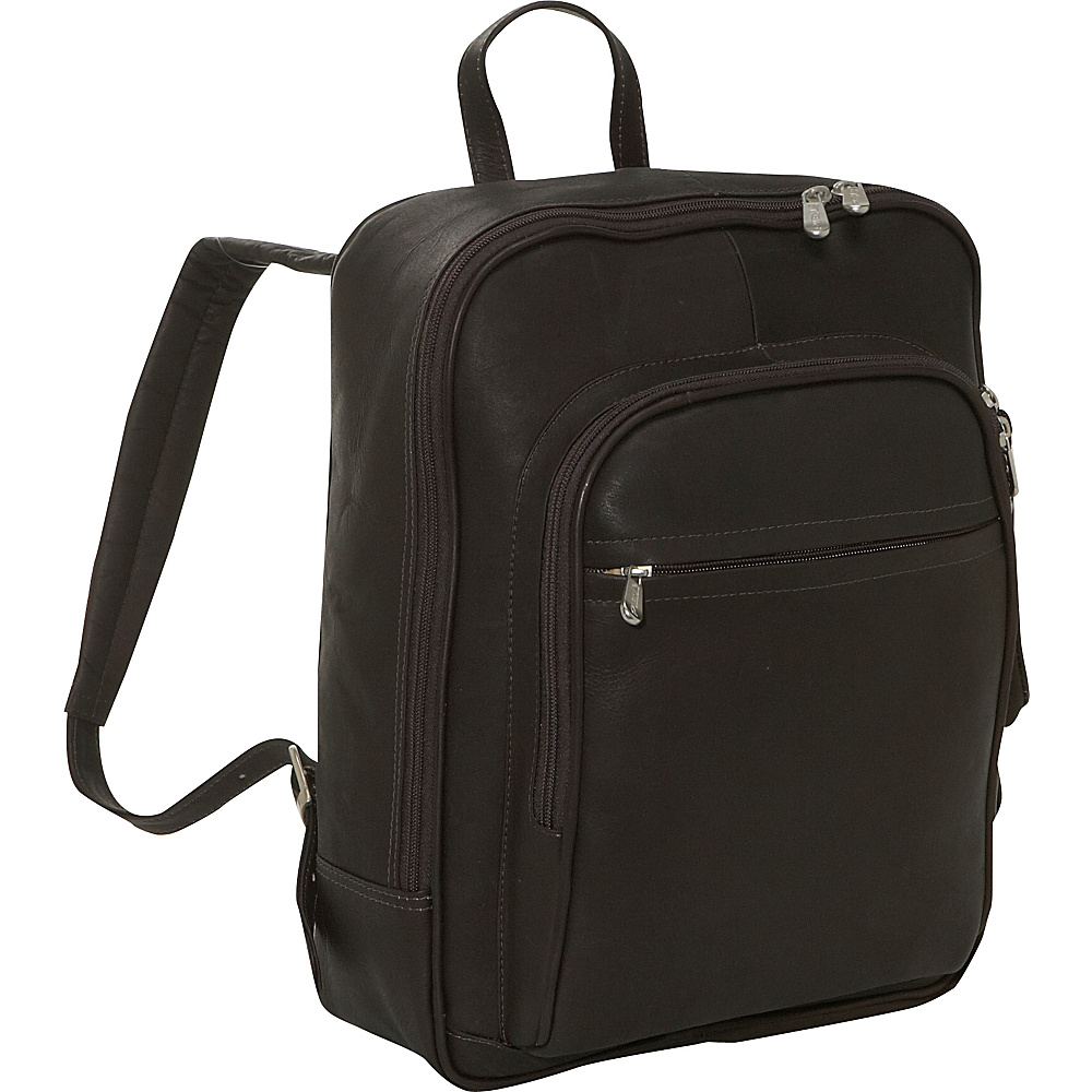Piel Front Pocket Computer Backpack Chocolate