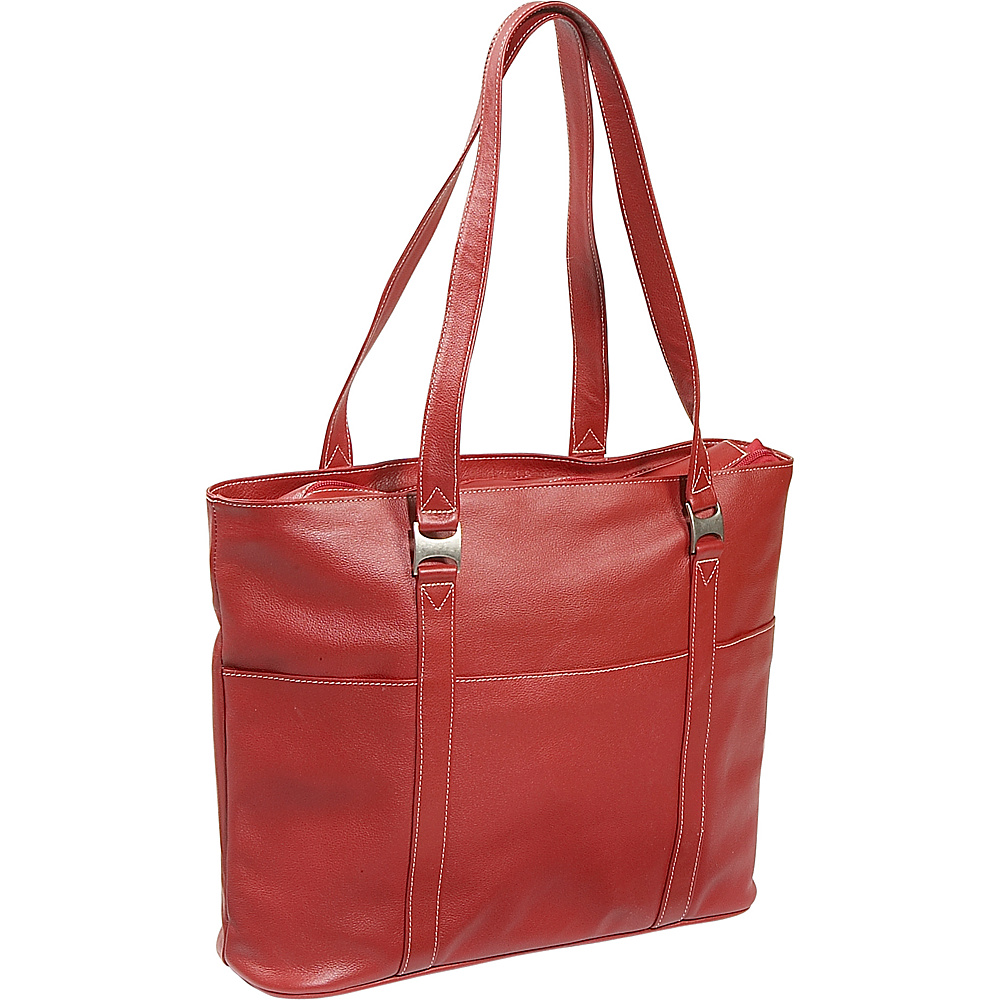 Piel Laptop Business Tote Red