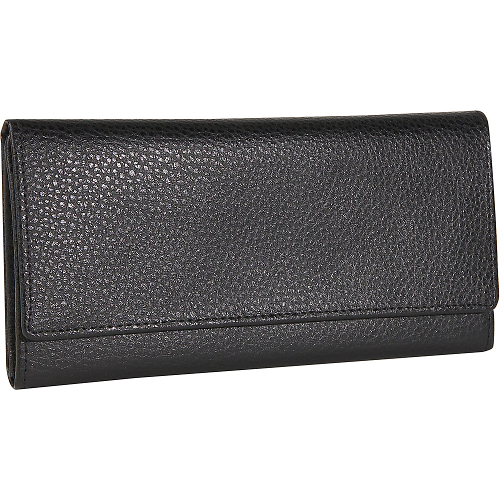 Budd Leather Pebble Grained Leather Continental Wallet