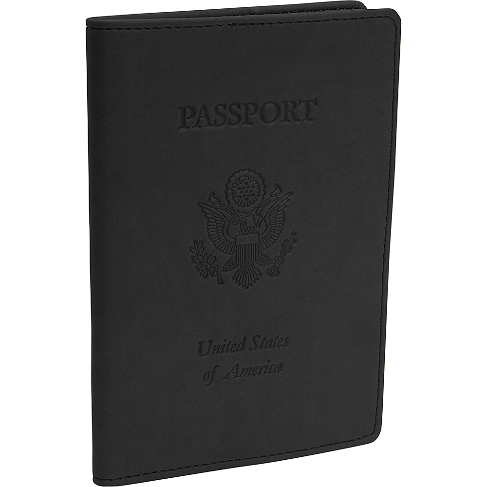 Royce Leather Debossed Passport Jacket Black