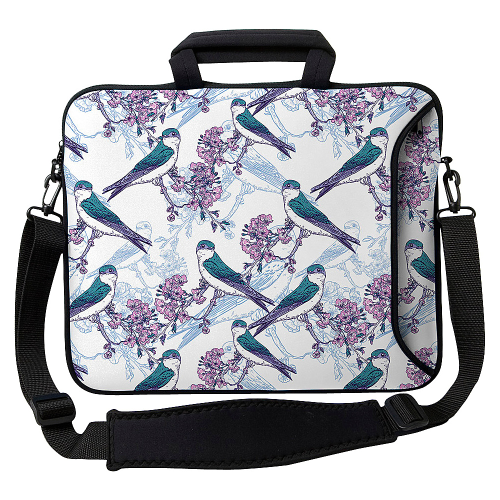 Designer Sleeves 13 Executive Laptop Sleeve Birds Cherry Blossoms Designer Sleeves Electronic Cases