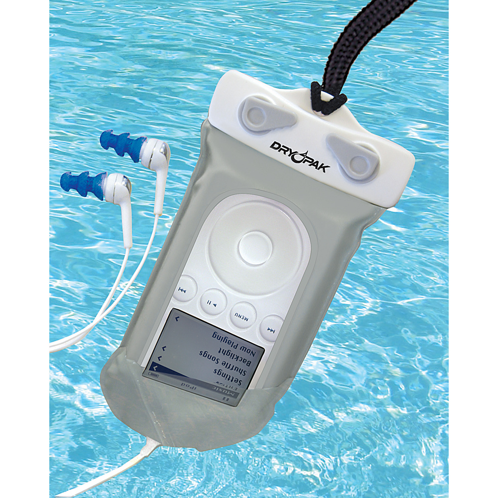 Dry Pak Waterproof MP3 Case with Earbuds As Shown