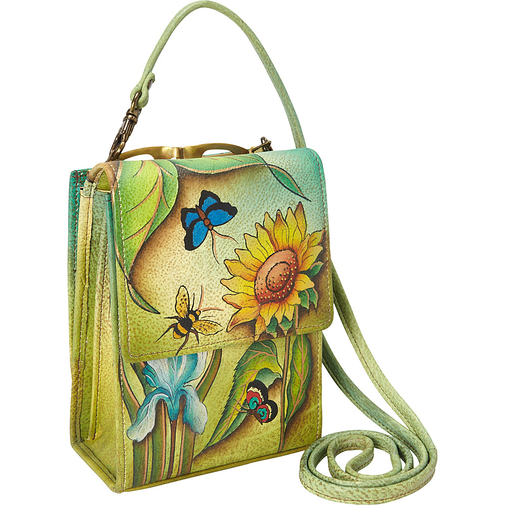 Anuschka Mini Sling Organizer Floral Dreams Anuschka Leather Handbags