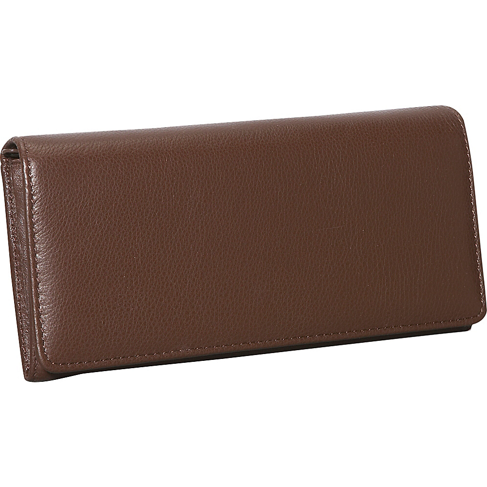 Dopp Roma Expandable Clutch Chocolate Brown