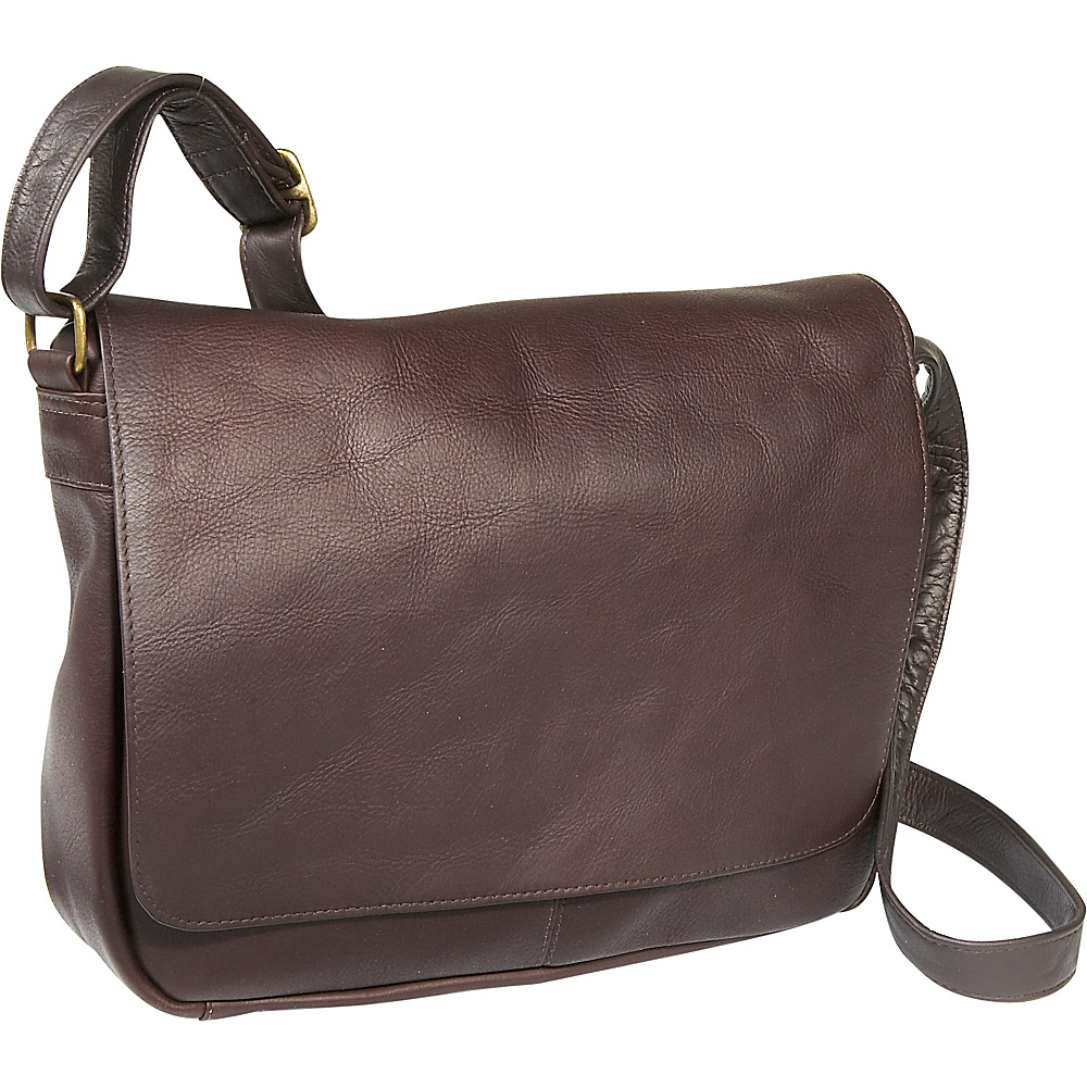 Le Donne Leather Flap Over Shoulder Bag Caf