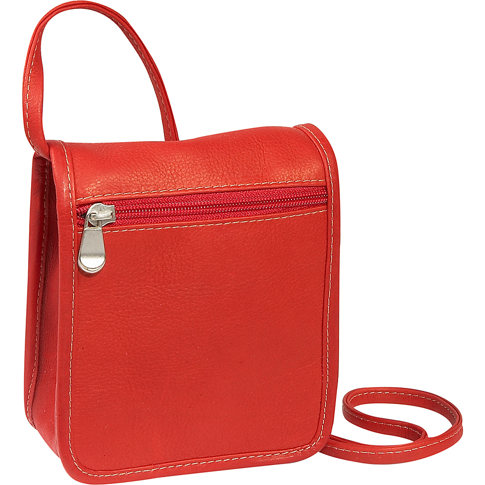 Le Donne Leather Mini Full Flap Red