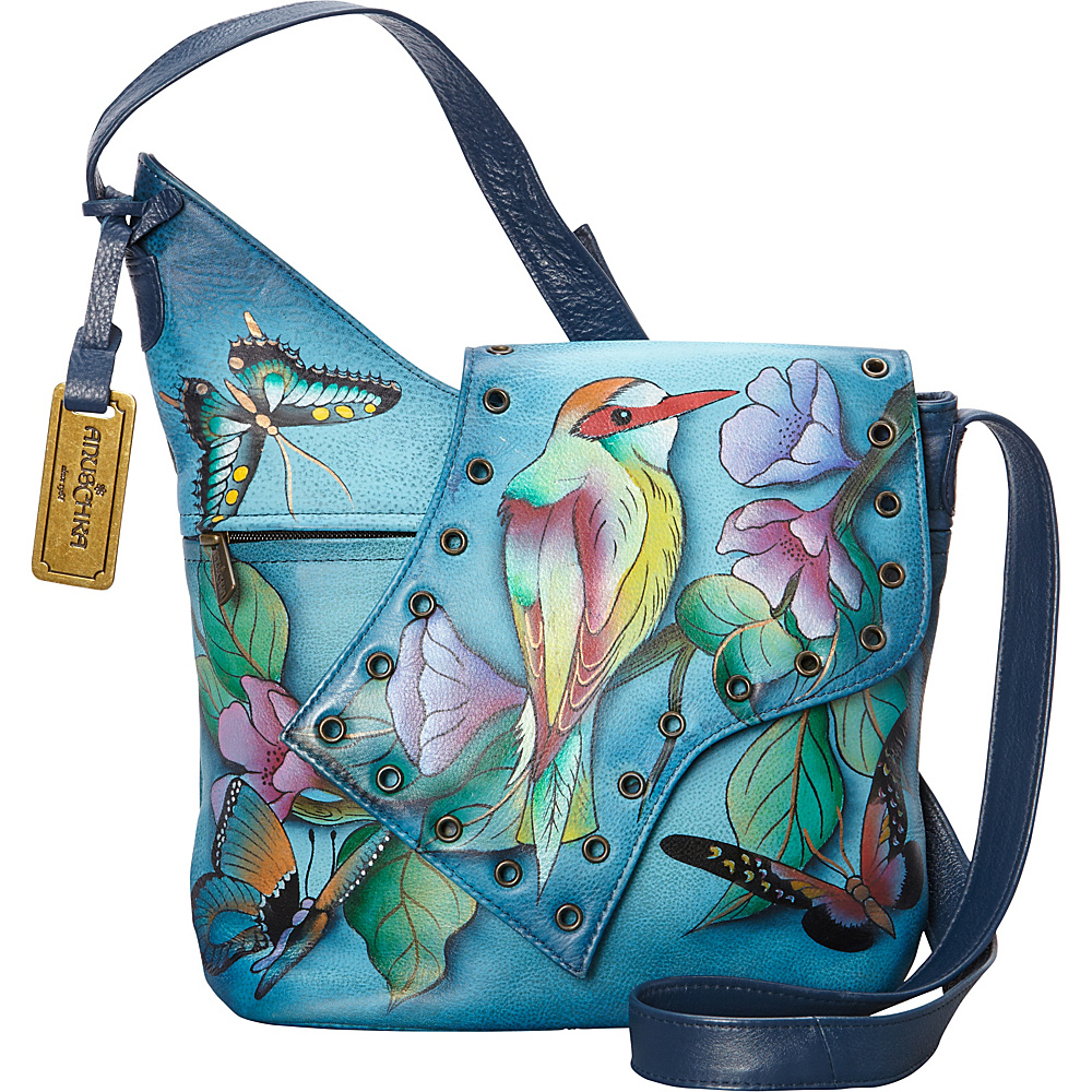 Anuschka Abstract Flap Bag Hawaiian Twilight Anuschka Leather Handbags