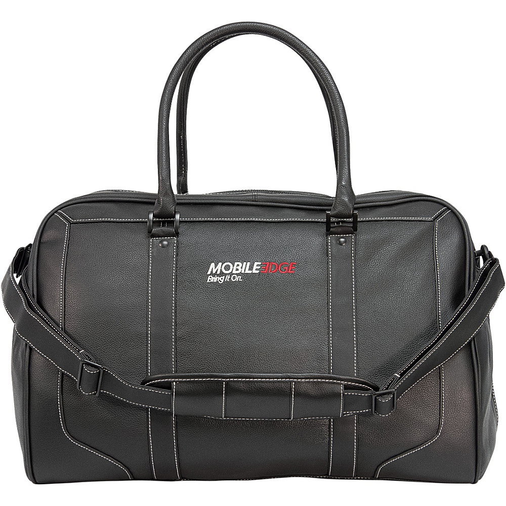 Mobile Edge Deluxe Leather Duffel Black