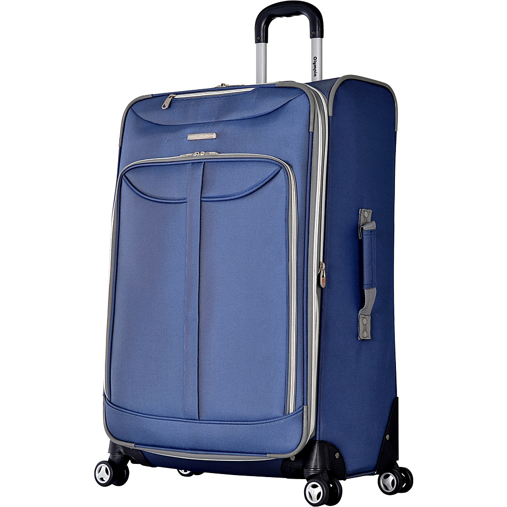 Olympia Tuscany 30 Exp. Super Rolling Upright Blue Olympia Softside Checked