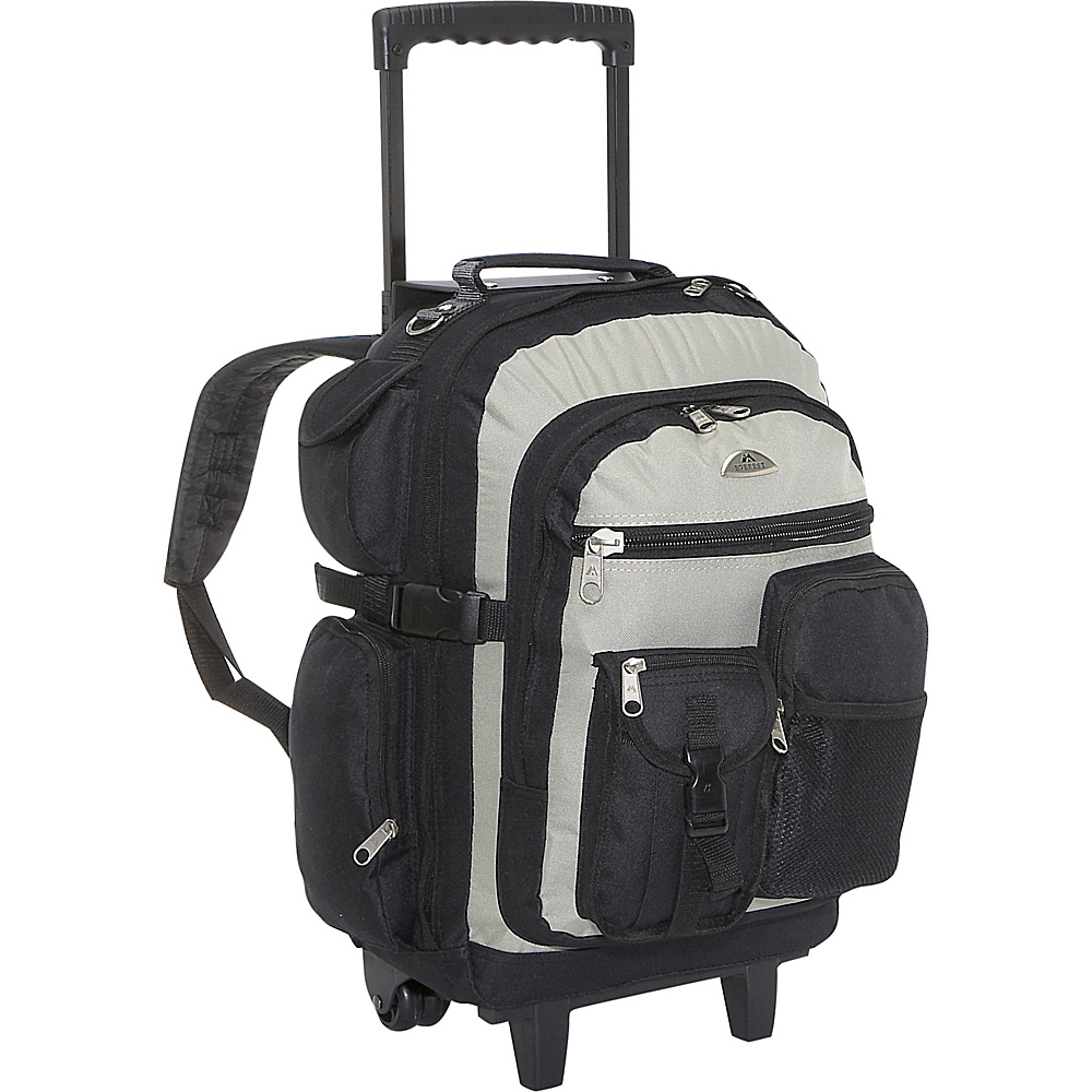 Everest Deluxe Wheeled Backpack Khaki Black