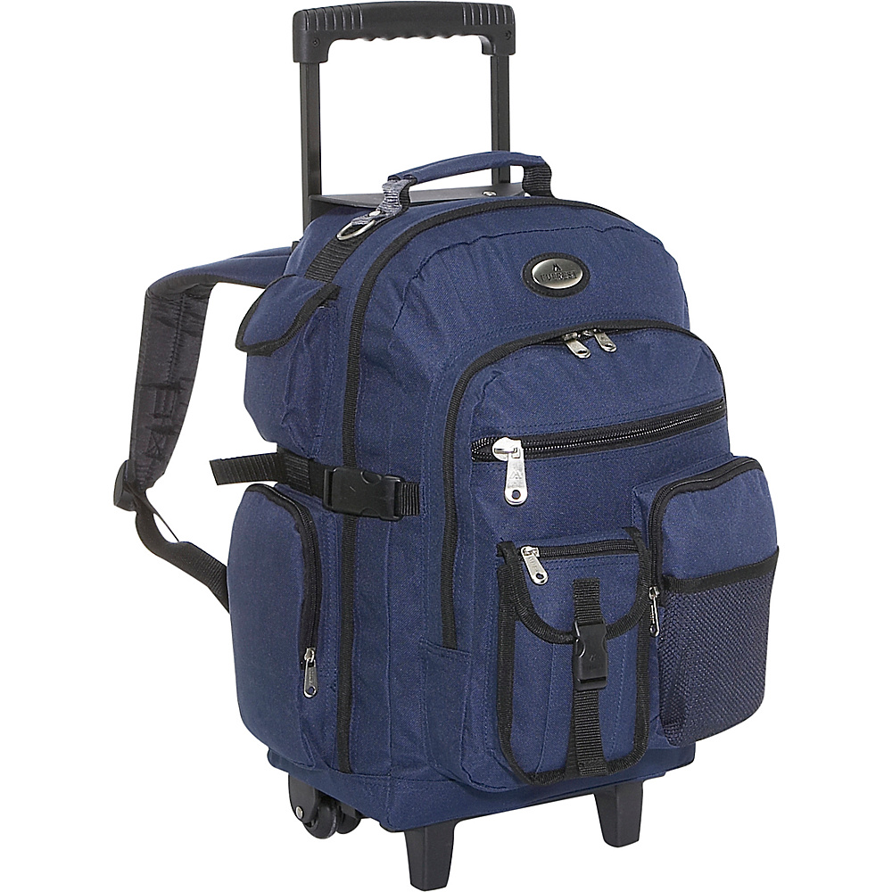 Everest Deluxe Wheeled Backpack Navy