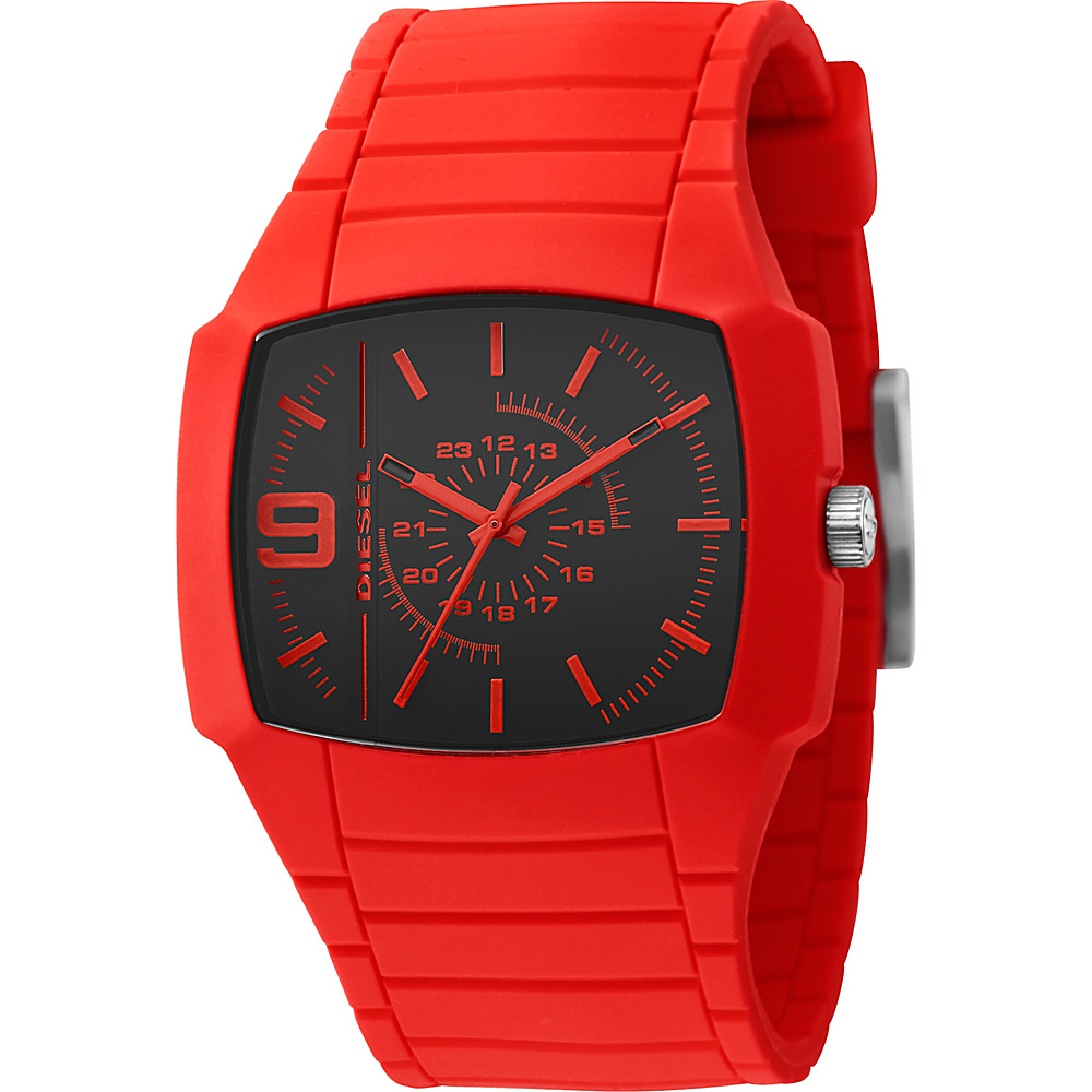 Diesel Watches Men s Bright Red Color Domination Analog