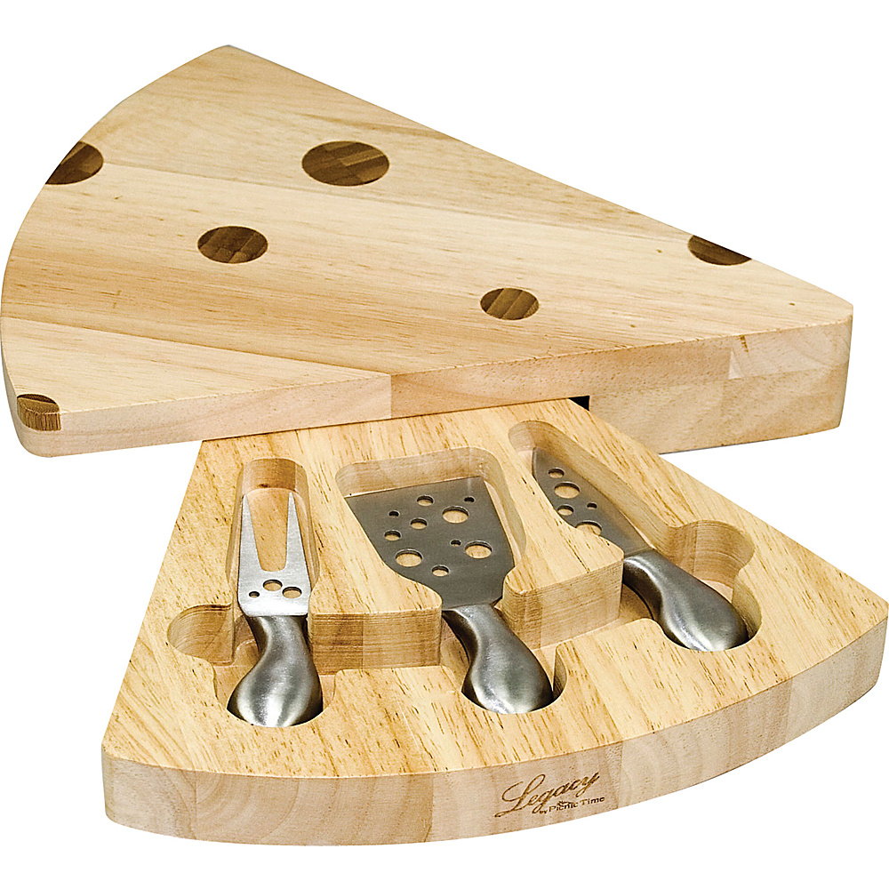 Picnic Time Swiss Cheese Board Natural Wood