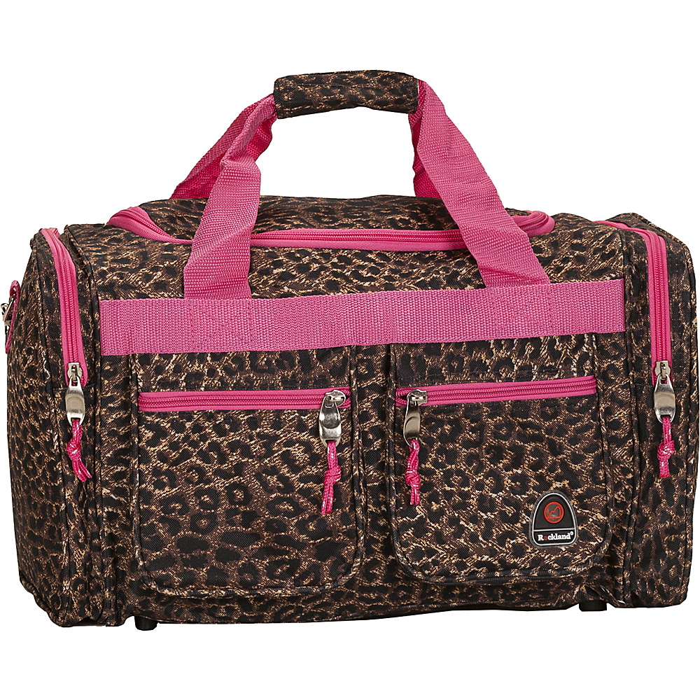 Rockland Luggage Freestyle 19 Tote Bag Pink Leopard Rockland Luggage Rolling Duffels