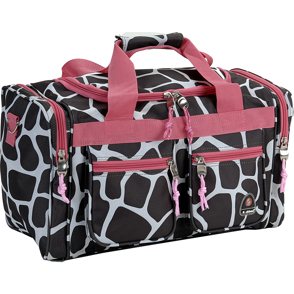 Rockland Luggage Freestyle 19 Tote Bag Pink Giraffe