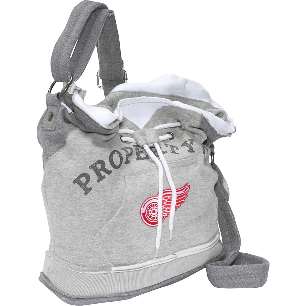 Littlearth NHL Hoodie Duffel Grey Detroit Red Wings Detroit Red Wings Littlearth Fabric Handbags