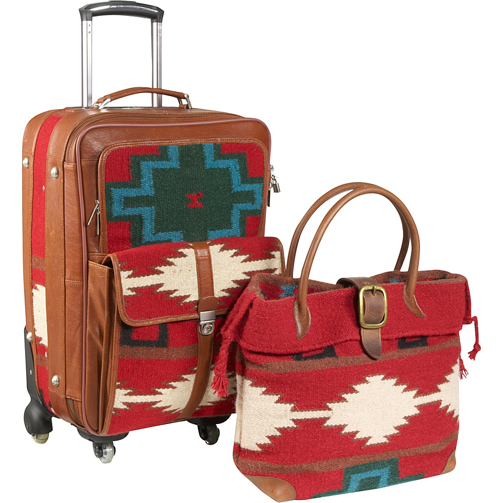 AmeriLeather Roamer 2 Pc. Carry On Set Red AmeriLeather Luggage Sets