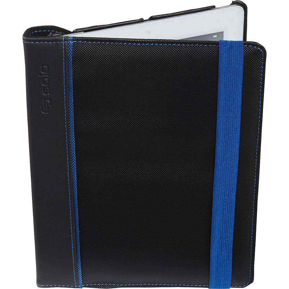 SOLO Active Tablet Case for iPad Black with Blue Trim SOLO Electronic Cases