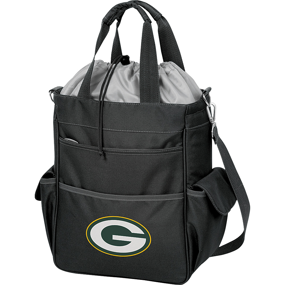 Picnic Time Green Bay Packers Activo Cooler Green Bay Packers Black Picnic Time Travel Coolers