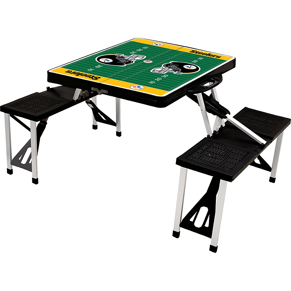 Picnic Time Pittsburgh Steelers Picnic Table Sport Pittsburgh Steelers Black Picnic Time Outdoor Accessories
