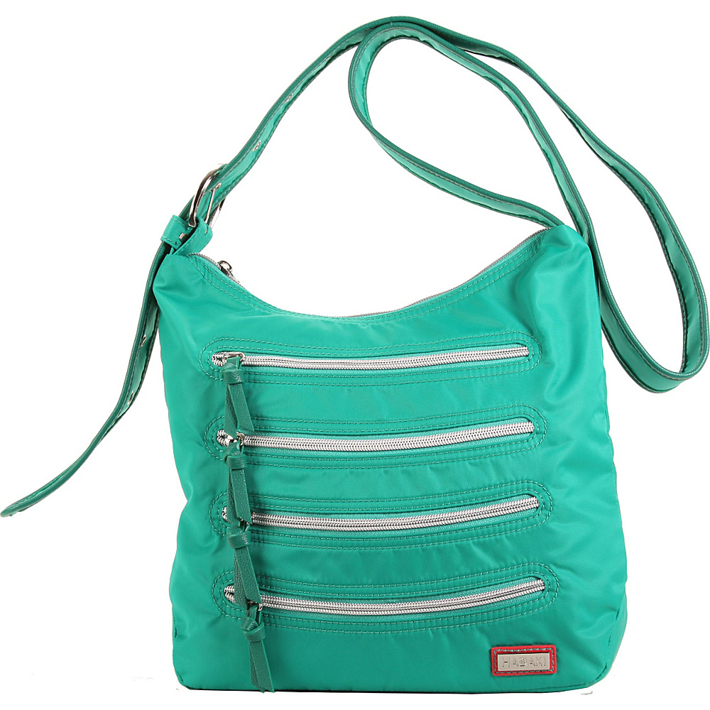 Hadaki Nylon Millipede Tote Viridian Green Hadaki Fabric Handbags