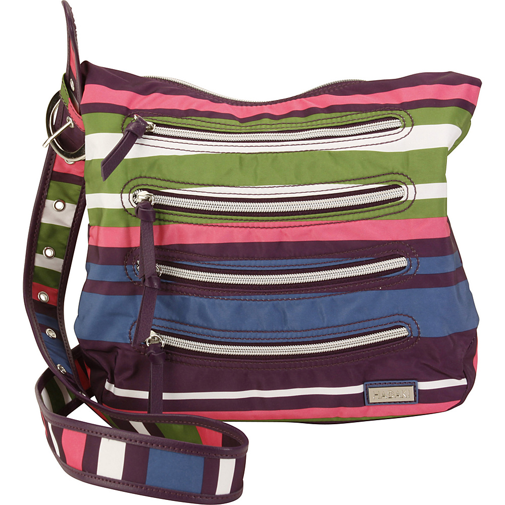 Hadaki Nylon Millipede Tote Stripes Hadaki Fabric Handbags
