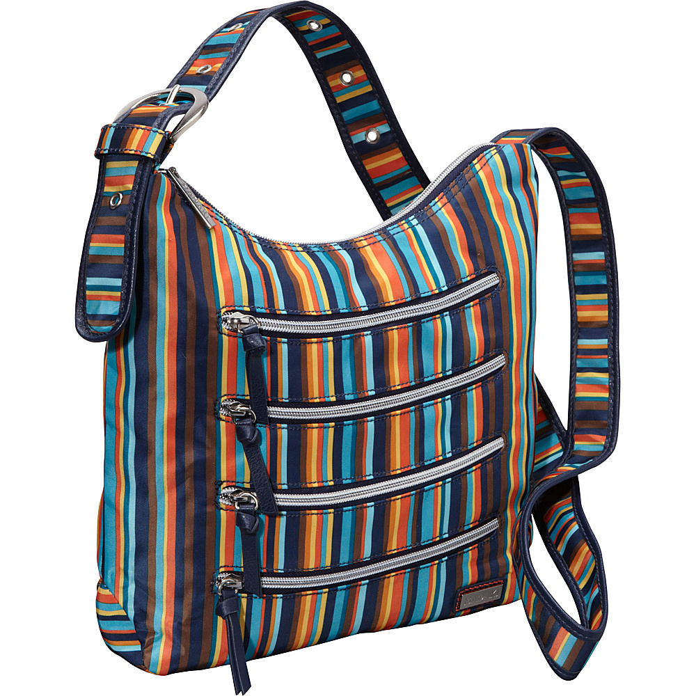 Hadaki Nylon Millipede Tote Arabesque Stripes Hadaki Fabric Handbags