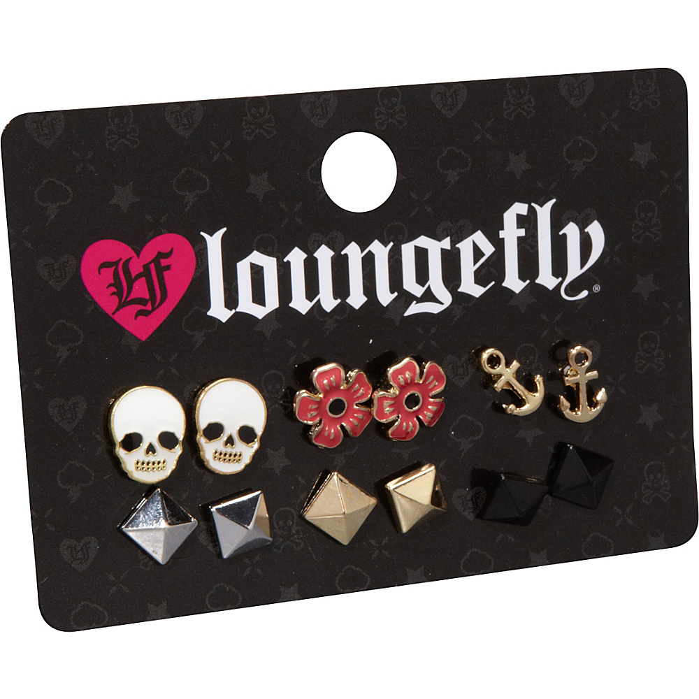 Loungefly Skull Flower Anchor Earring Pack Multi Loungefly Other Fashion Accessories